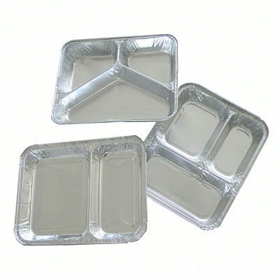 Pizza Pan ISO9001 Plain 0.01mm Aluminium Food Tray