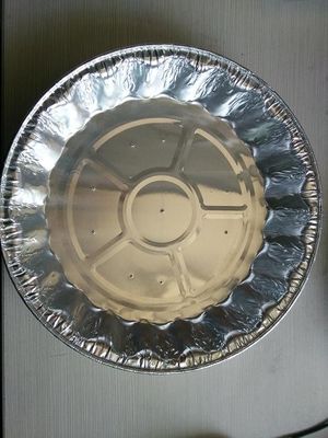 OEM SGS 0.2mm 2 Compartment Aluminium Food Tray