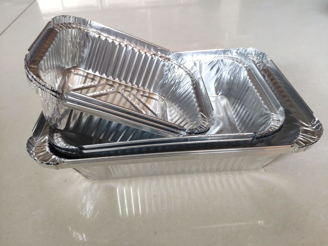 Silver SGS Food Grade 1145 Aluminium Container Foil
