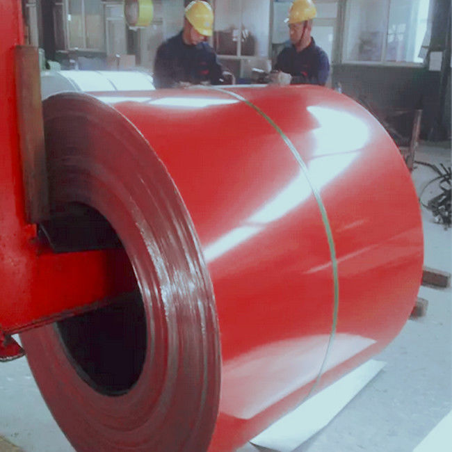 Red Construction 0.013mm Aluminium Sheet Coil
